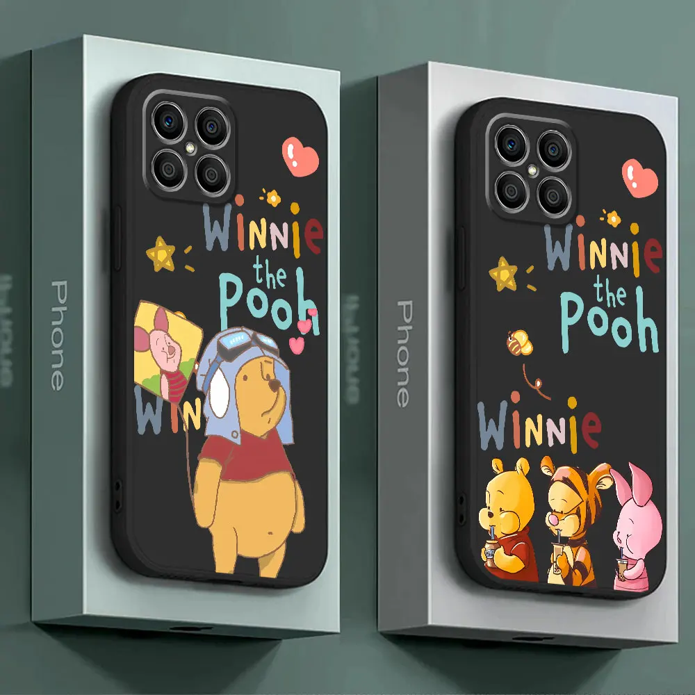 Cute Winnie the Pooh TPU Soft Cover Phone Case for Honor 8X X6 X6a 90 Pro X8a 70 X7 X9a X8 Magic5 Lite Magic5 Funda