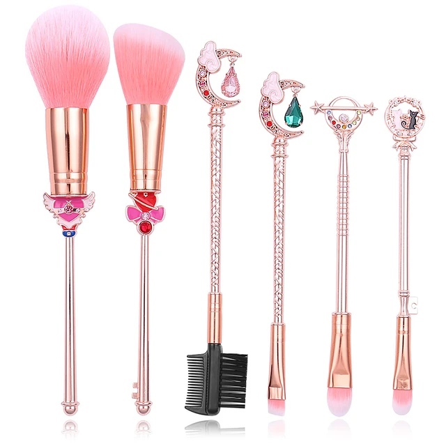 Sailor Moon New|sailor Moon Makeup Brush Set - 6pcs Anime Cosmetic