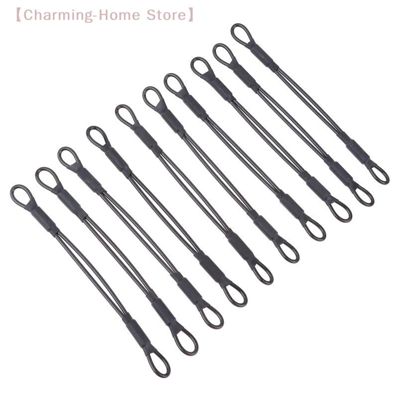 【M】2/5/10Pcs Stainless Steel Helmet Anti-theft Lock Rope Security For Motorcycle Helmet Protector Rope Line Helmet Strap