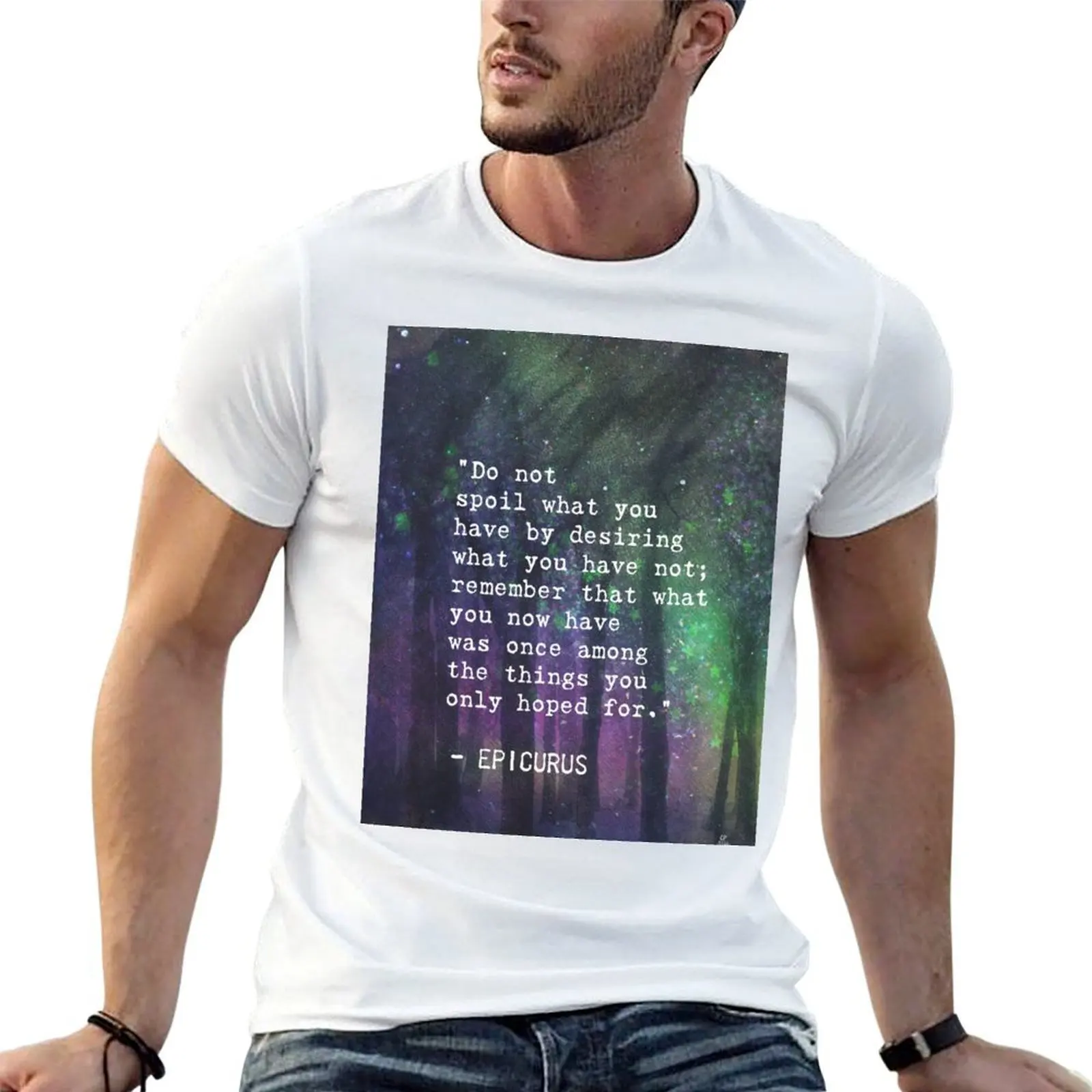 “Do not spoilwhat you have bydesiring whatyou have not;remember that what you now havewas once among thethings you onlyh T-Shirt