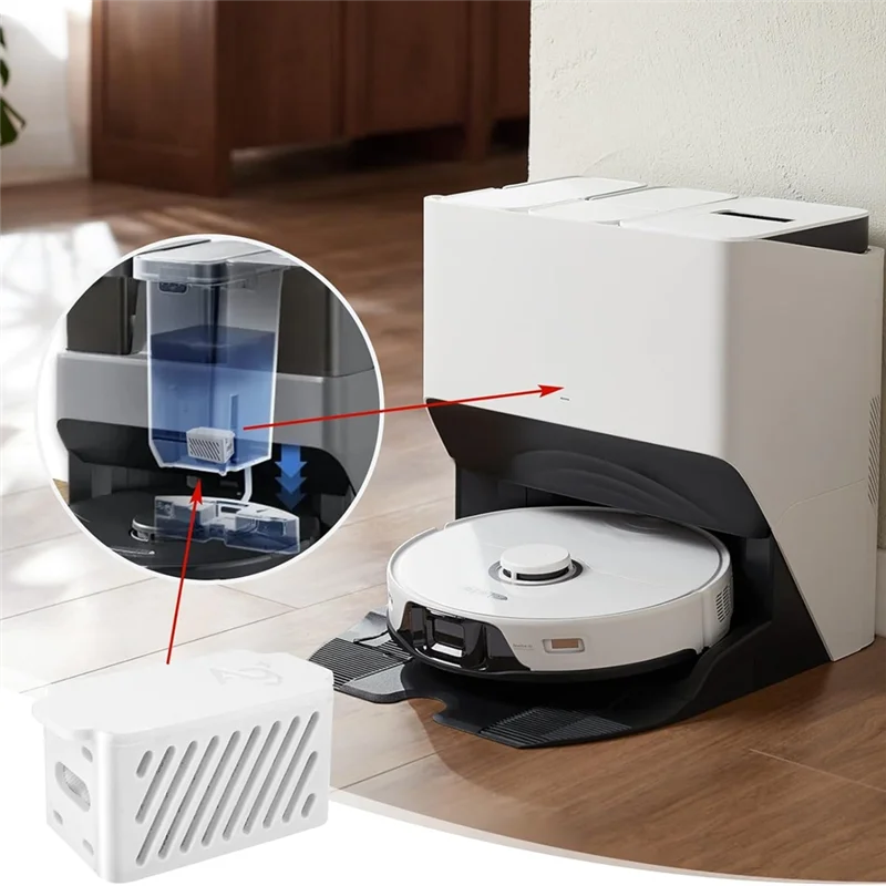 وحدة إزالة الروائح الكريهة الفضية A97G لـ Roborock Qrevo/Qrevo S/Qrevo Pro/Qrevo Plus/Qrevo Maxv/Qrevo Curv/Qrevo Maste Vacuum Pa