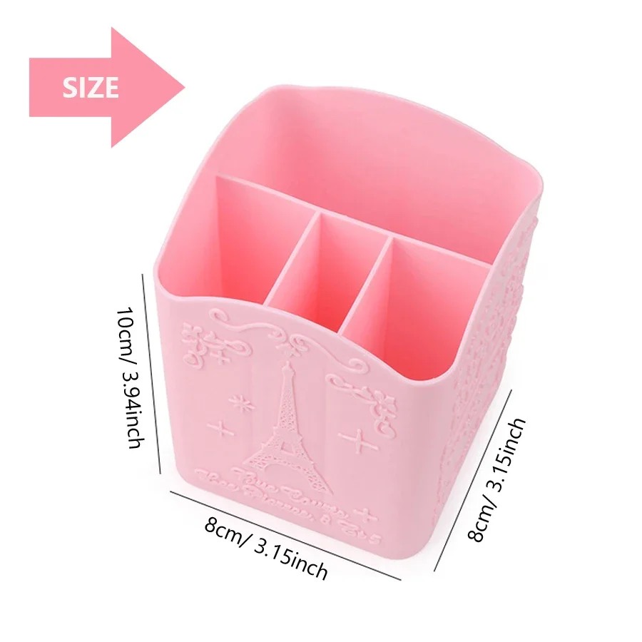 Nail Art Pinselhalter mit 4 Fächern, Aufbewahrungsbox für Make-up-Pinsel, Aktenpuffer, Nagelwerkzeuge, Nageldisplay-Halter