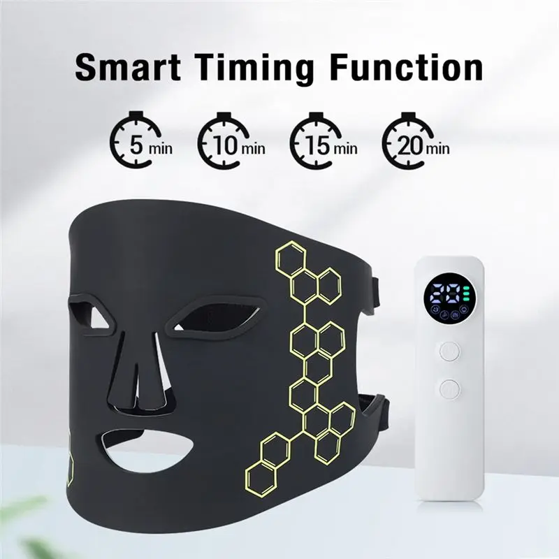 A55X-LED フォトン美容マスク器具 IPL 若返り 小じわを軽減 肌の色調を明るくする 触り心地が快適