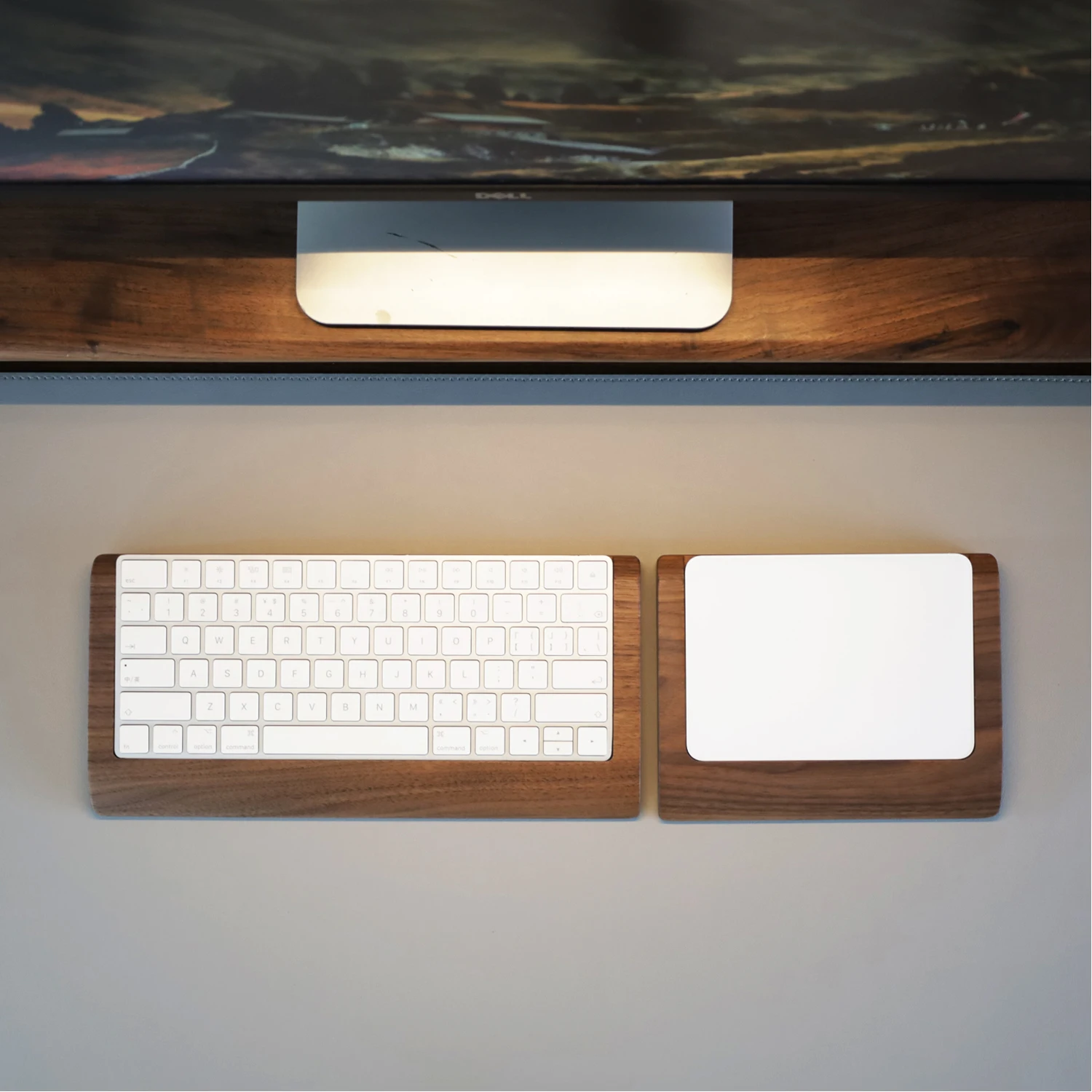 

Miaokong2/3 Keyboard Tray Base 2-in-1Trackpad Stand Walnut Wood Touch Pad Plam Rest Ergonomic Keyboard Case Storage Accessories