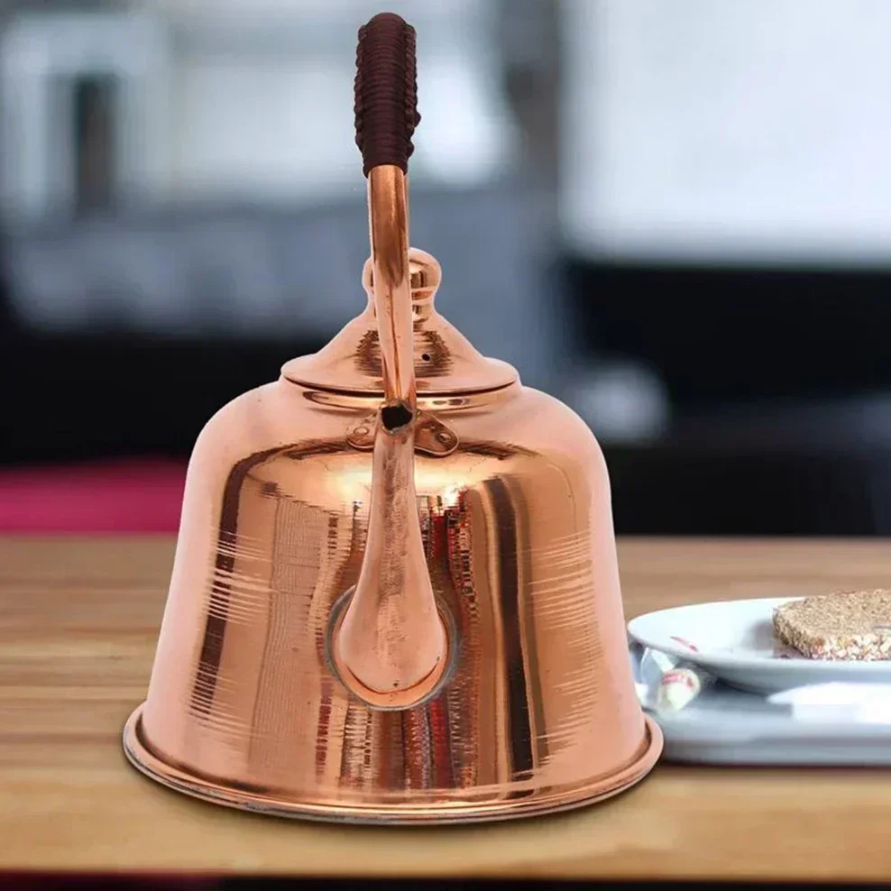 

2L Pure Copper Teapot Handmade Red Copper Kettle Hot Pot Add Soup Pot Induction Cooker Boiling Water Kettle Cold Kettle For Home