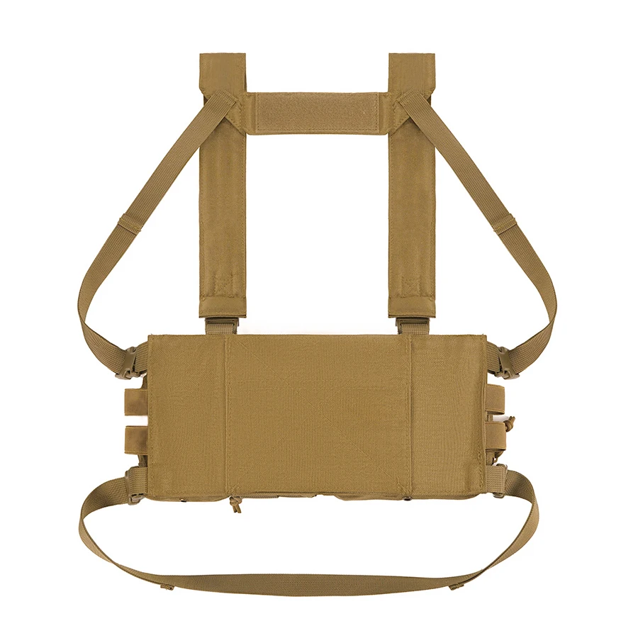 Multi functional outdoor training vest, multi compartment storage, portable chest bag, detachable shoulder strap tool kit