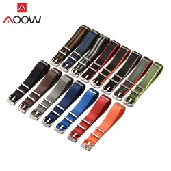 18mm 20mm 22mm 24mm Heavy Duty Nylon Watchband Striped Canvas Strap Men Women Replace Bracelet Band Watch Accessories