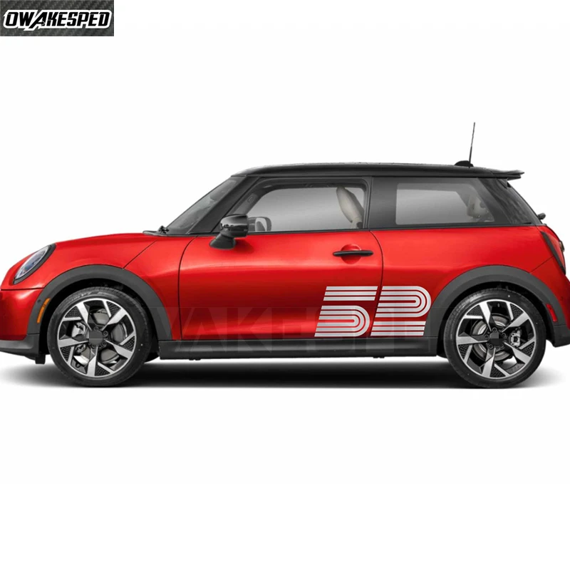 2Pcs/Set Door Side Body Hood DIY Vinyl Decal 1965 Victory Edition Car Sticker For MIN Cooper 2024 2025 2026 F66 F65 F67 J01 JCW