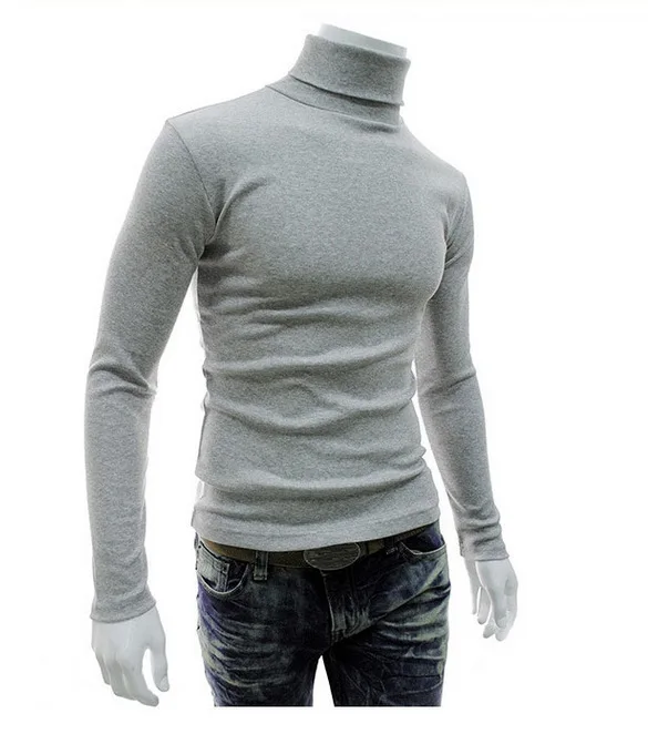 Men's High Neck Long Sleeve Slim Fit T-Shirt Bottom Shirt Te Fashionable Casual Wear for Daily Use Spring 2025 Collection