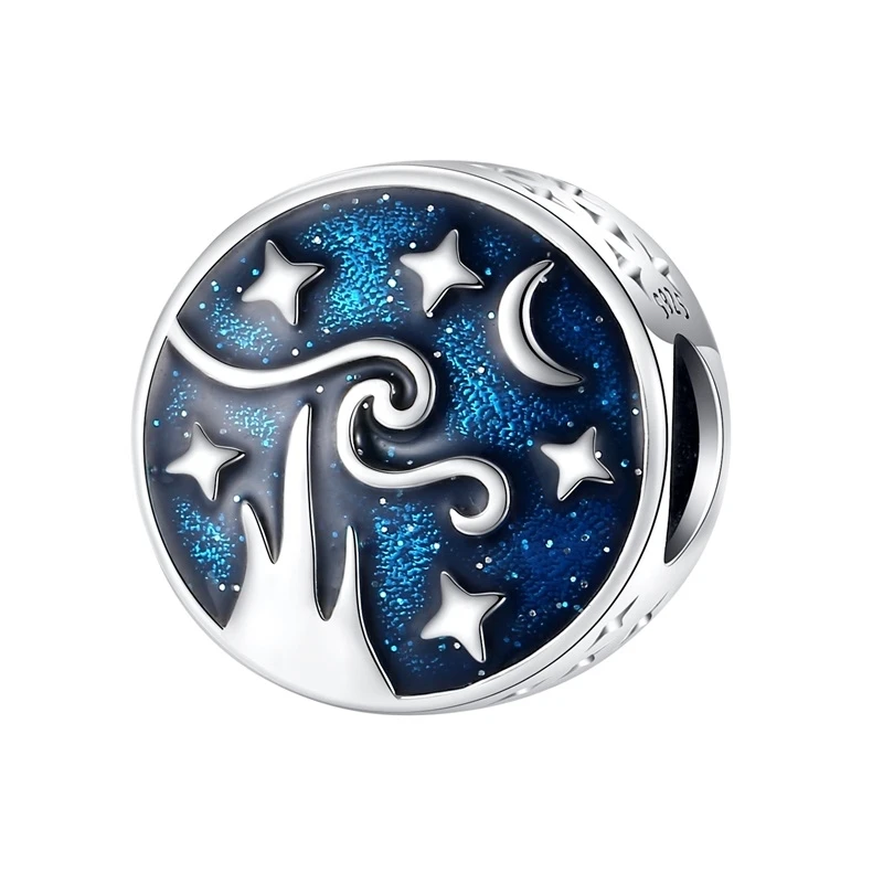 Originele 925 Sterling Zilver Zodiac Star Astrolabe Charm Kralen voor Pandora DlY Armband Dames Sieraden Geschenken