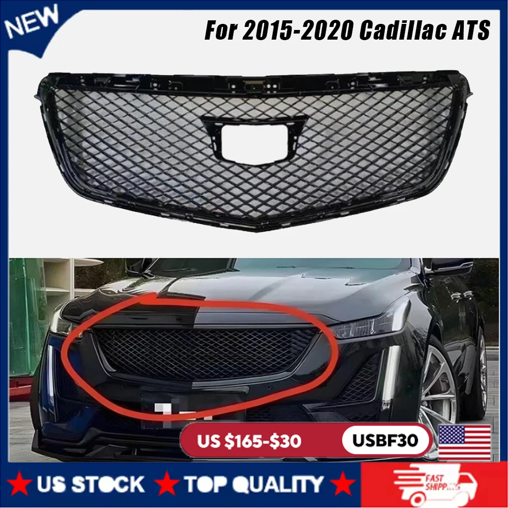 Voorbumper Grille Radiator Grille Grills Voor Cadillac ATS 2015-2020 Front Honingraat Mesh Auto Accessoires
