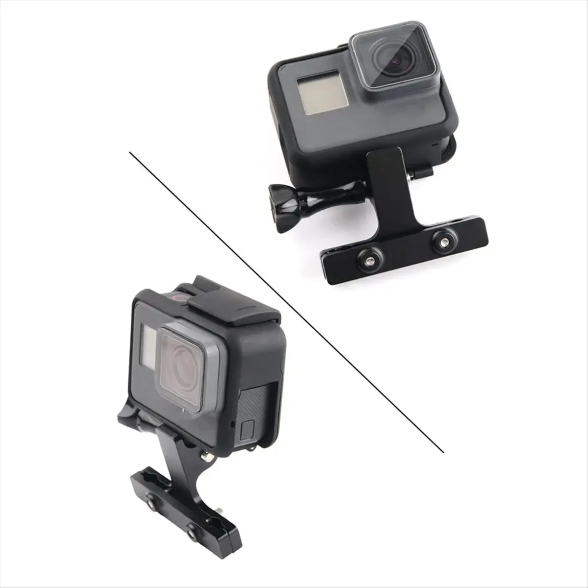 《Factory Direct》For Accessories Bike Seat Tail Mount Rear CNC Aluminum Bicycle Back Holder for Go Pro 9 8 5 Black