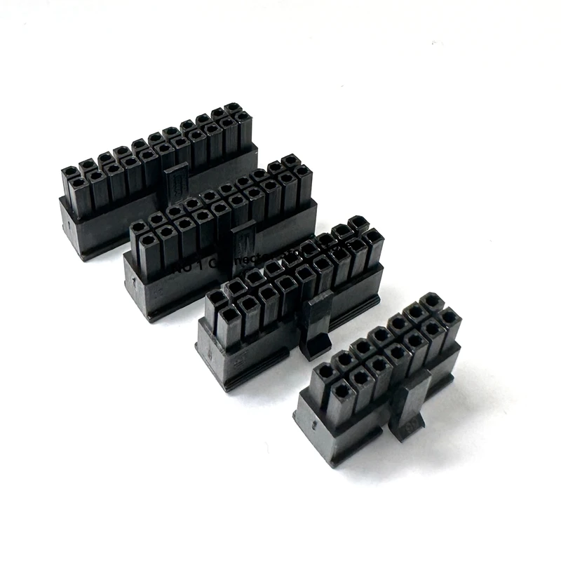 10PCS MX3.0 3.0mm Pitch Micro-Fit 3.0 Connector Housing 2*1/2/3/4/5/6/7/8/9/10/11/12Pin Mini 5557 Male Shell 43025