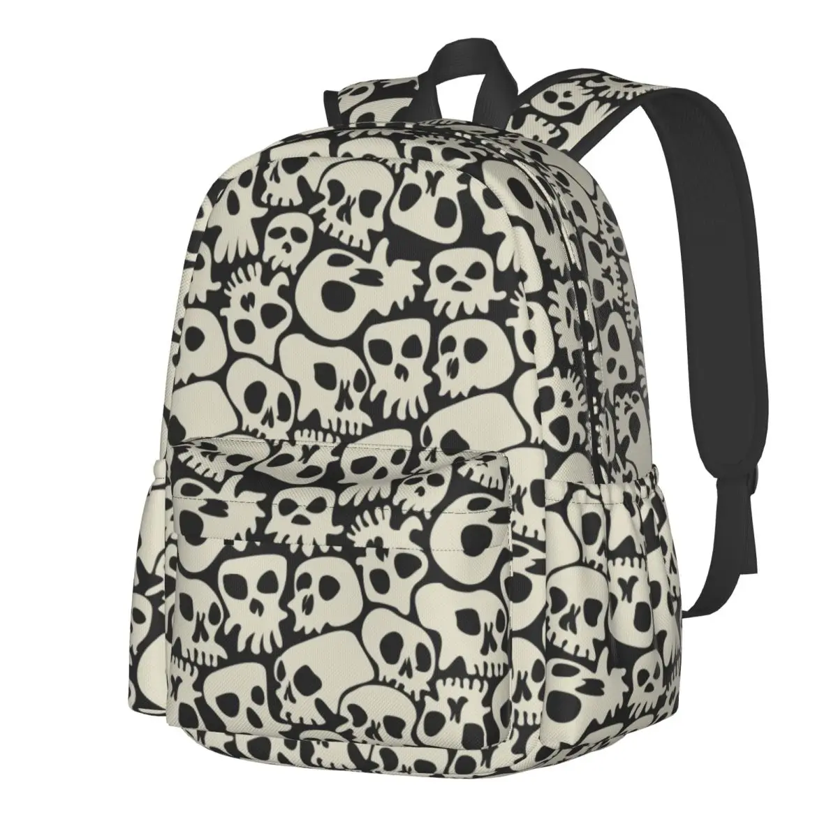 

Skull Pattern Halloween Large Capacity Student Backpack Casual Fashion Schoolbag Knapsack Travel Daypack