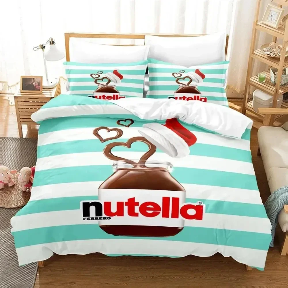 

Cartoon Nutellas Supplies Set Duvet Cover Set Bedding Sets For Adults Bed With Pillowcases No Filling Luxury Birthday Gifts