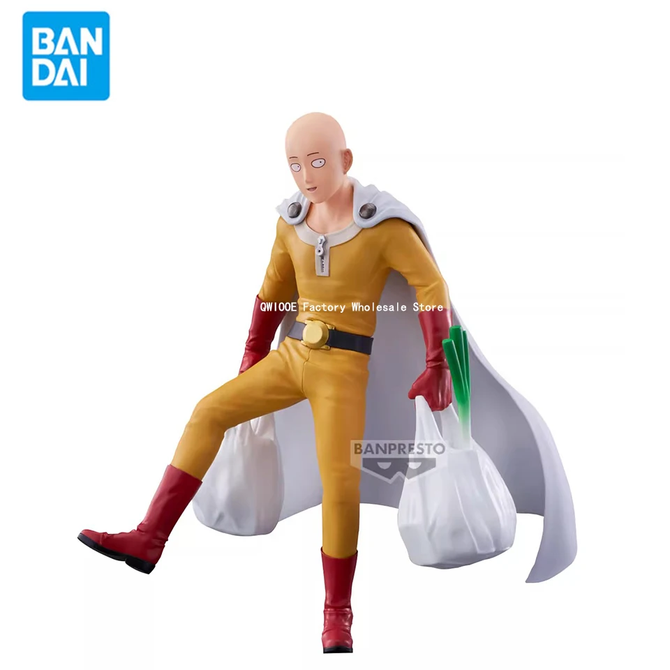 Оригинальный Banpresto One Punch Man 20 см Сайтама Покупки Аниме Фигурка Модель Игрушка Подарок Для Мальчика Рождественские Подарки QWIOOE