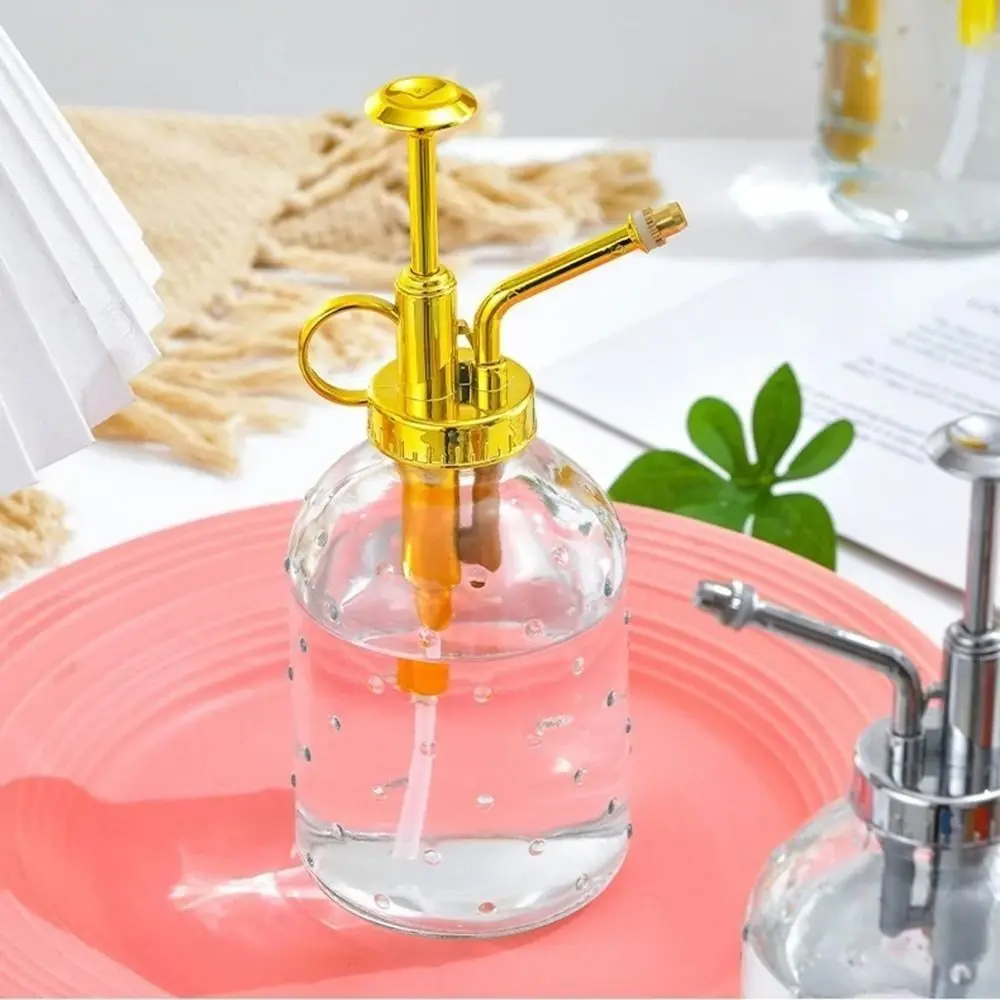

Push-type Glass Spray Bottle Hand Pressure Non-slip Bottom Plant Sprinkler Kettle Fine Mist Thick Clear Flower Sprayer Indoor