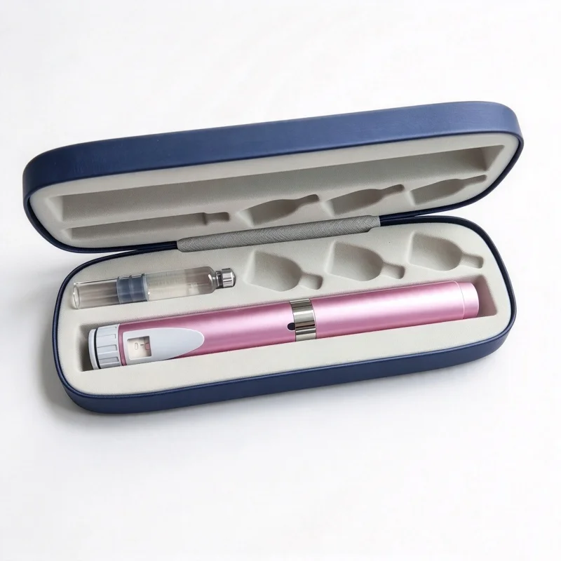 EVA Insulin Pen Storage Case Smooth Matte Surface Compact Carry Size Diabetic Supply Holder Injection Pen Box