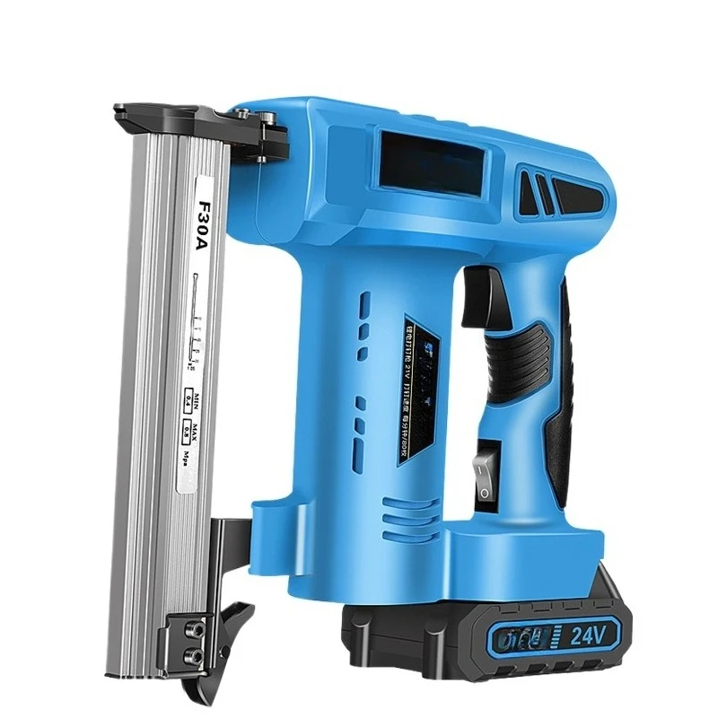 

Lithium battery nail gun, electric woodworker household DIY tool to hit wood plastic nail beater