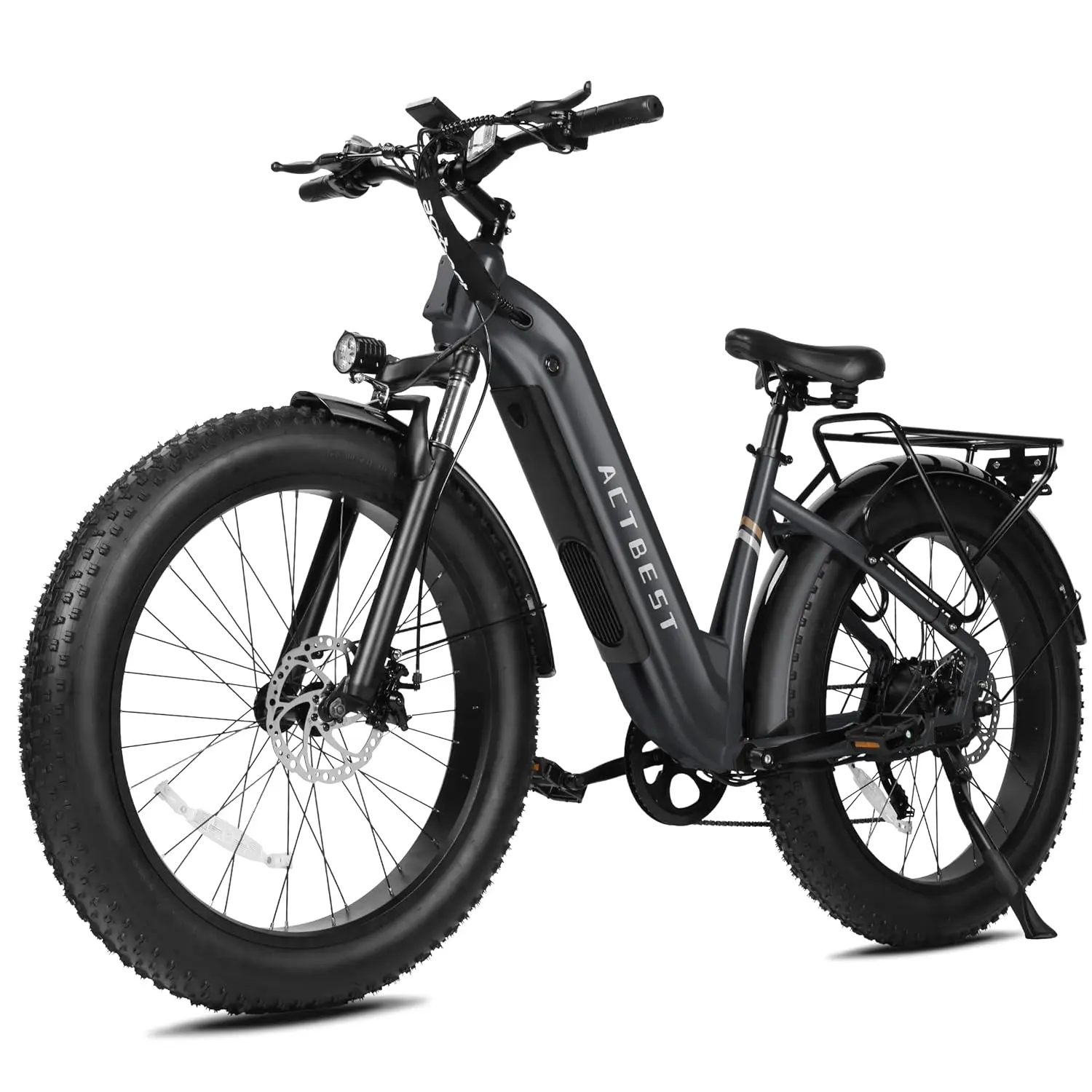 26*4.0 Fat Tire Electric Bicycle Adults 60 Miles 1500W Motor 48V 15.6AH Battery Step-Thru, Customized