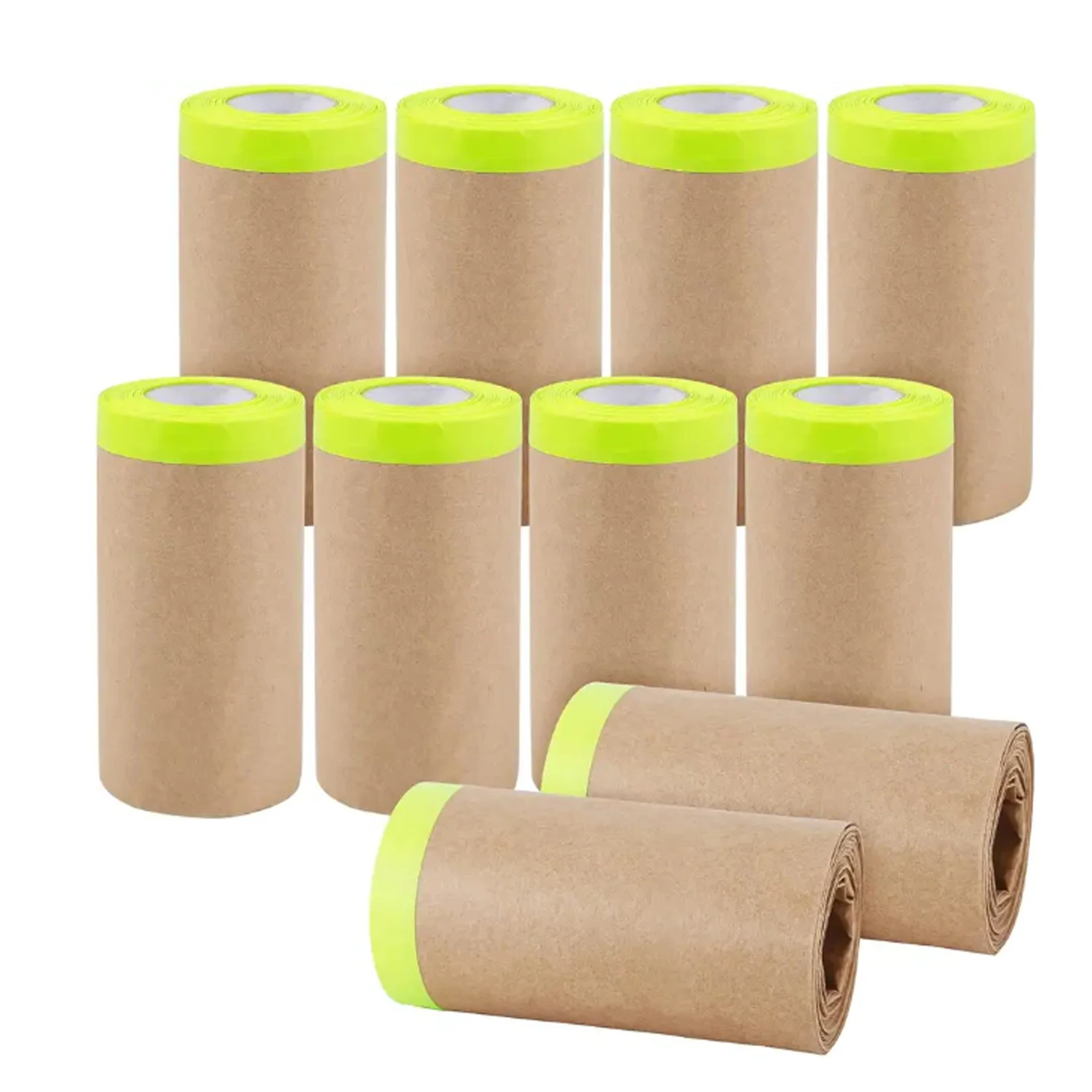 Pre-Taped Masking Paper Wall Treatment Covering For Painting Spray Masking Protective Paper Car Beauty Paint Masking Craft Paper