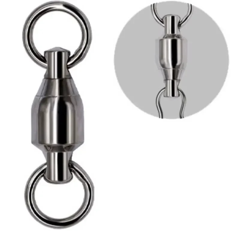 2026 Wholesale Fast Rotating Ball Bearing Fishing Swivel Stainless Steel Max Load 200kg Heavy Duty Deep Sea Fishing