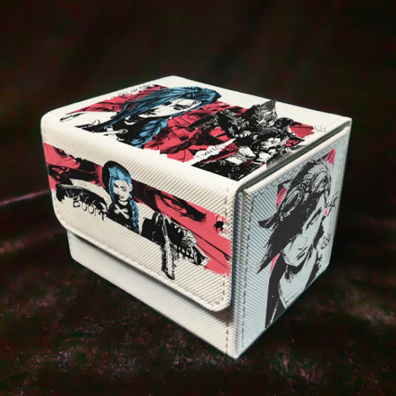 Diy self made deusa história jinxs cartão mangas caixa de armazenamento único jogador jogo de tabuleiro cartão duelo placa batalha esteira presente brinquedos