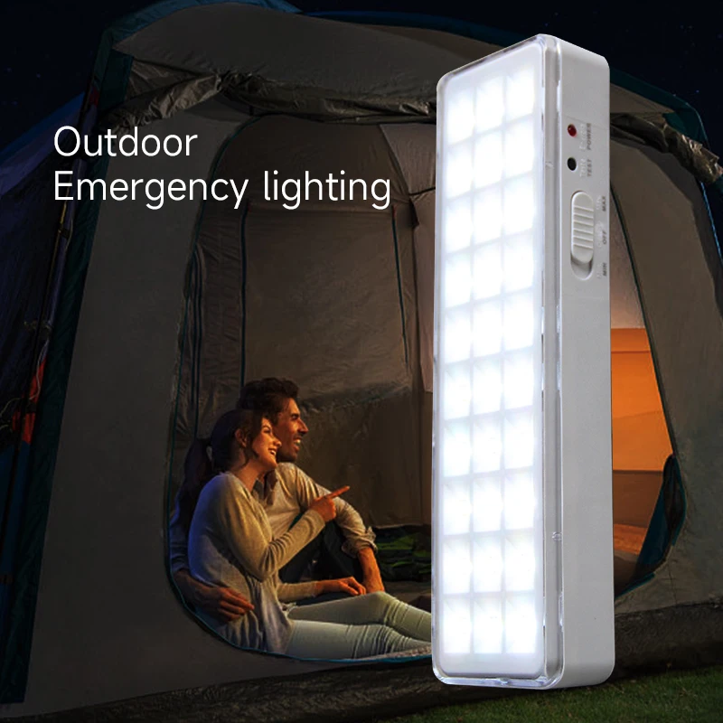 2 Modes Dimmable Rechargeable Emergency Light Outdoor Portable Camping Light Suitable Power Outage Handheld BBQ Work Lighting