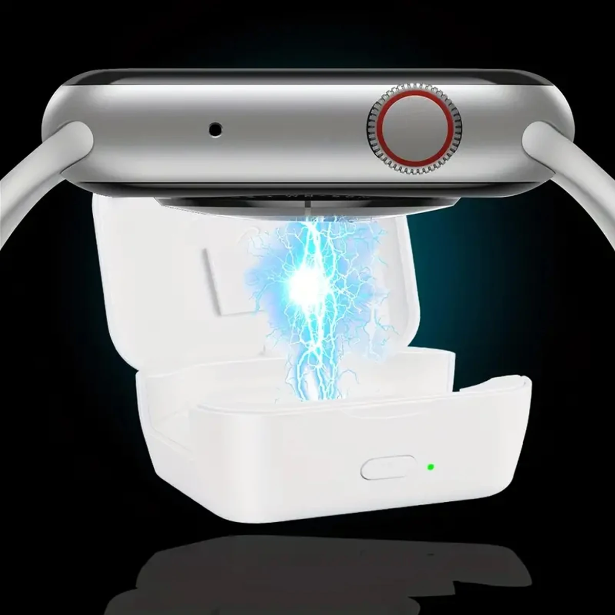 Cargador inalámbrico adecuado para la serie iwatch, cargador inalámbrico de reloj creativo portátil, mini cargador ligero portátil