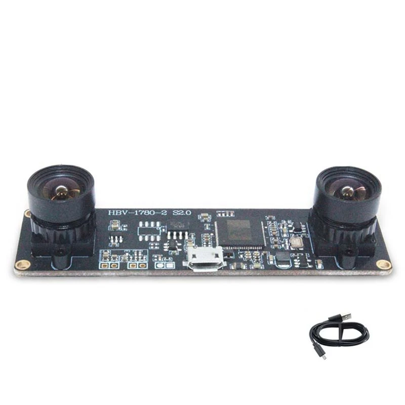 100 Degree Camera Module OV9732 1MP 2.1mm Dual Camera Module Manual Focus for WinXP/7/8/10 Linux/Android-A51M