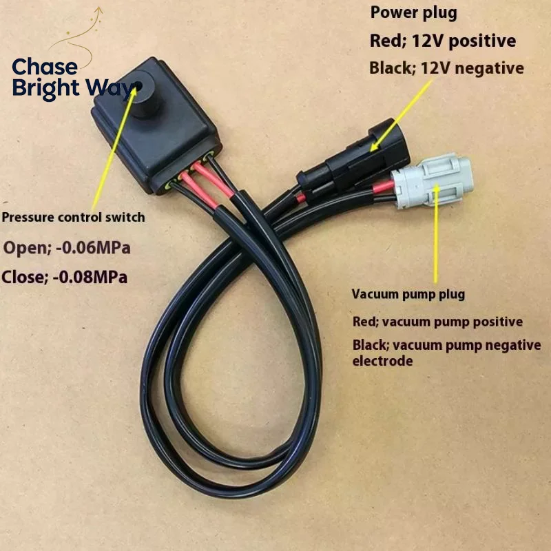 Electric Vehicle Car Vacuum Pump Controller -0.06MPa -0.08MPa Brake Booster Pressure Sensor