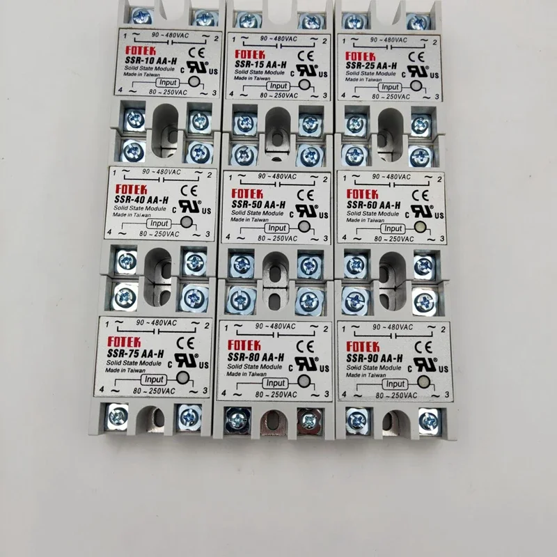 Твердотельное реле SSR-10AA-H 15AA-H 25AA-H 40AA-H 50AA-H 60AA-H 75AA-H 80AA-H 90AA-H Регулятор сопротивления переменного тока в переменный ток