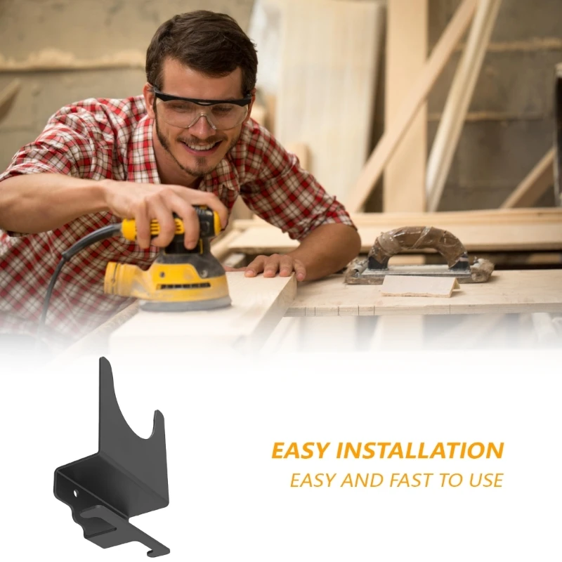 2Pcs Heavy Duty Grinder Wall Mount Storage Rack Power Tool Holders