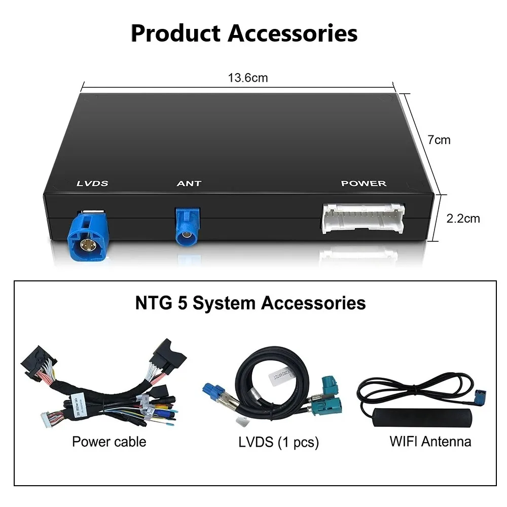 iManAuto Wireless Apple Carplay Module For Mercedes C/GLC/S Class W205 W253 NTG5.0 System Android Auto Box Car Play Interface - view 6