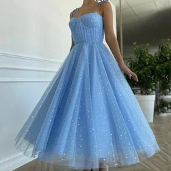 Customized Customized Temperament Slim Waist Mesh Tiered Wedding Party Vestidos Elegant Sleeveless Pleated Prom Dress Medium To