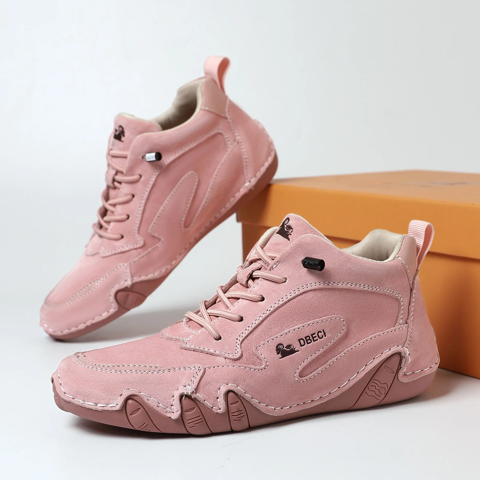 

Новинка 2024, кожаная повседневная женская обувь ручной работы, дизайнерские кроссовки, женская дышащая кожаная обувь, женские ботильоны на открытом воздухе