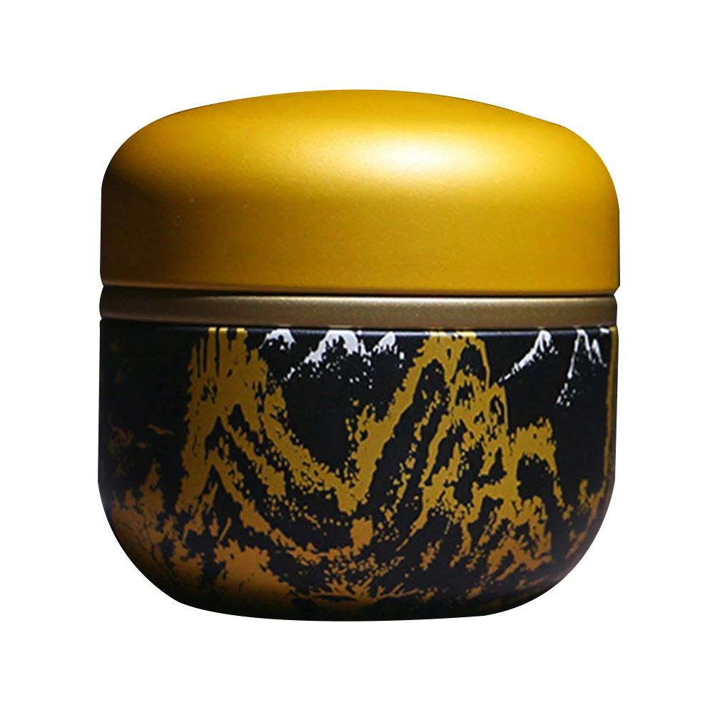 

4pcs Tin Can Mini Tea Storage Jar Eco Container Safe Healthy Tinplate Tea Jar Travel Food Storage Box