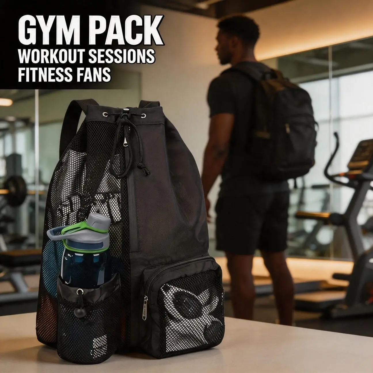 Partitioned Compartment Swimming Gym Backpack for Weekend Trip