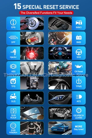 THINKCAR ThinkDiag 2 Полная система протокол Canfd 15 Служба сброса 1 год Бесплатный диагностический инструмент OBD2 Двунаправленное кодирование ECU