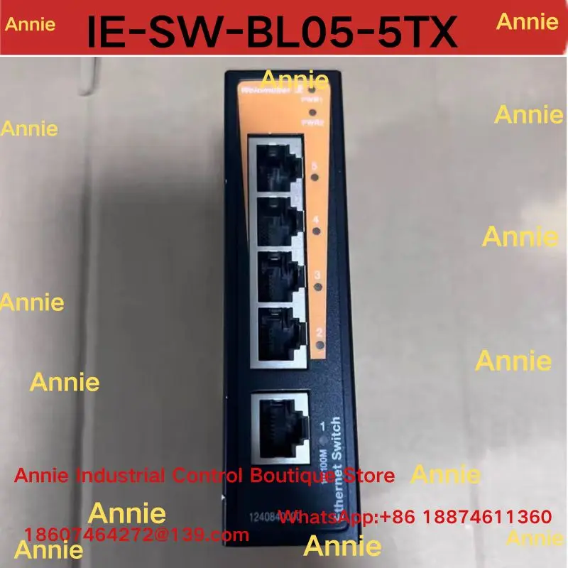 Second-hand test OK , IE-SW-BL05-5TX Industrial Switch 1240840000