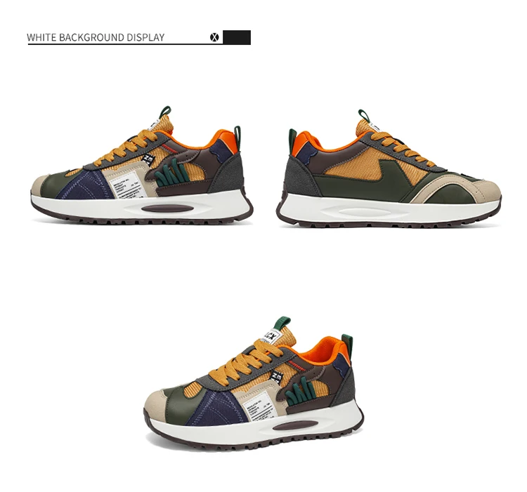 Herren-Freizeitsneaker, leicht, atmungsaktiv, strapazierfähig, modisch, vielseitig einsetzbar für Outdoor-Sport, Campus und Stadt. – Detail 32