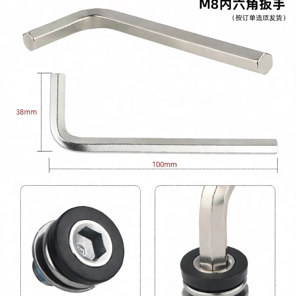 Waterproof Bike Crank Bolt Carbon Steel Bottom Bracket Fixing Screw Square Taper Splined Axis Cycling Spare Components view 6