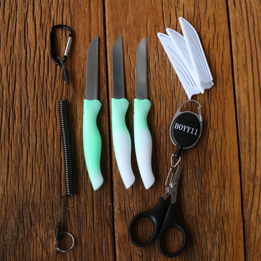Multi-purpose Stainless Steel Fruit Knife 4-piece Gradient Color Vegetable, Apple, Melon Paring Knife, Household Kitchen Knife