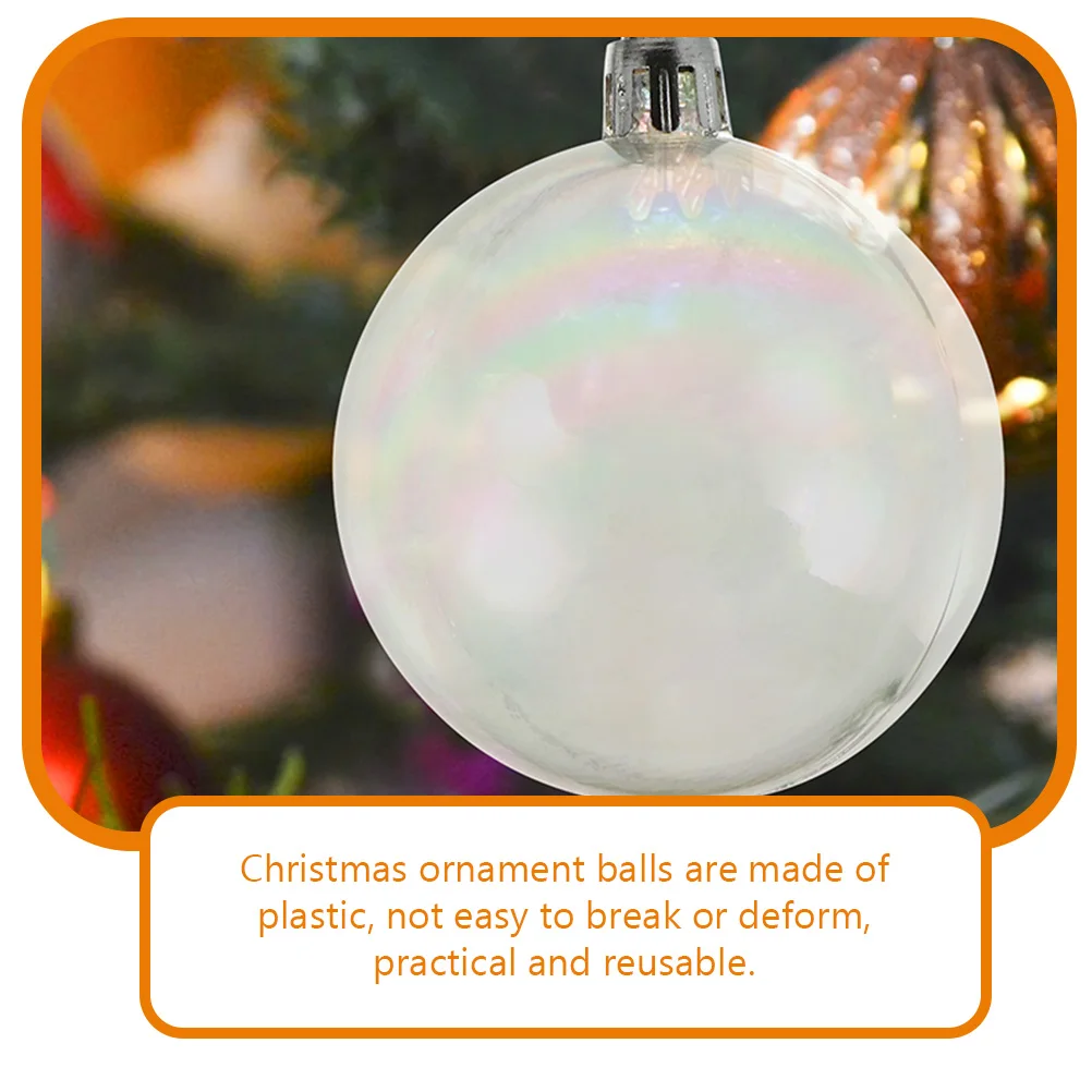 

40 Pcs Christmas Ball Decoration Tree Wall Door Window Plastic Balls Ornaments Accessories Small Holiday