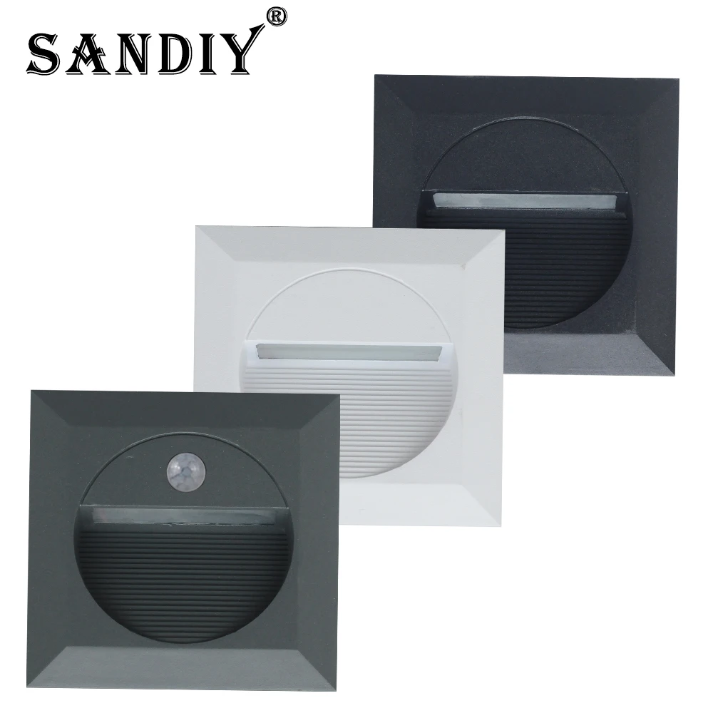 

SANDIY Sensor Wall Lamp Outdoor Stair Light Motion Exterior Sconce Garden Yard Lighting for Balcony Gate Fence Waterproof IP65