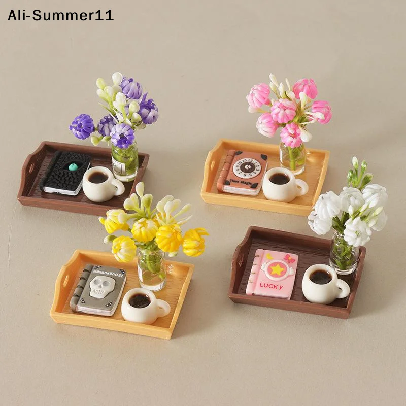 

【S11】1Set Simulation Coffee Cup Vase Model Food Play Kitchen Decor Toy Dollhouse Miniature Doll House Accessories