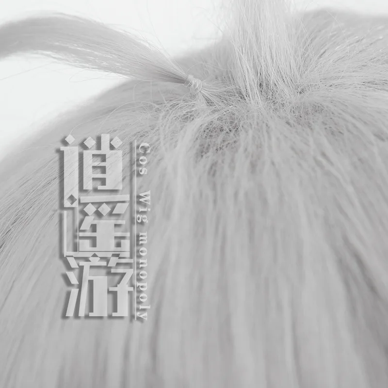 Genshin Impact Razor Cosplay Wig Silver Gray Wolf Boy Styling Halloween Gift