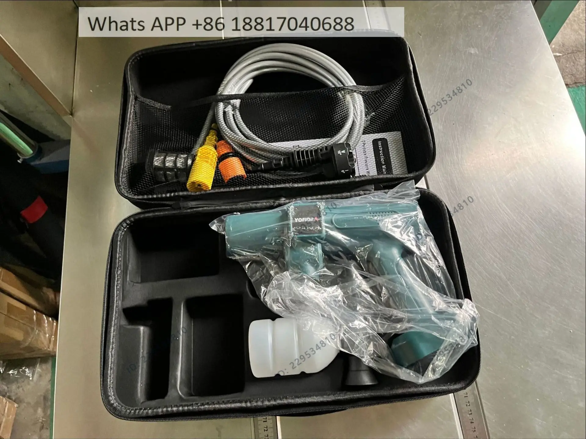 Multifunctional car wash high-pressure water gun, brushless gear shift electric high-power garden spraying and watering
