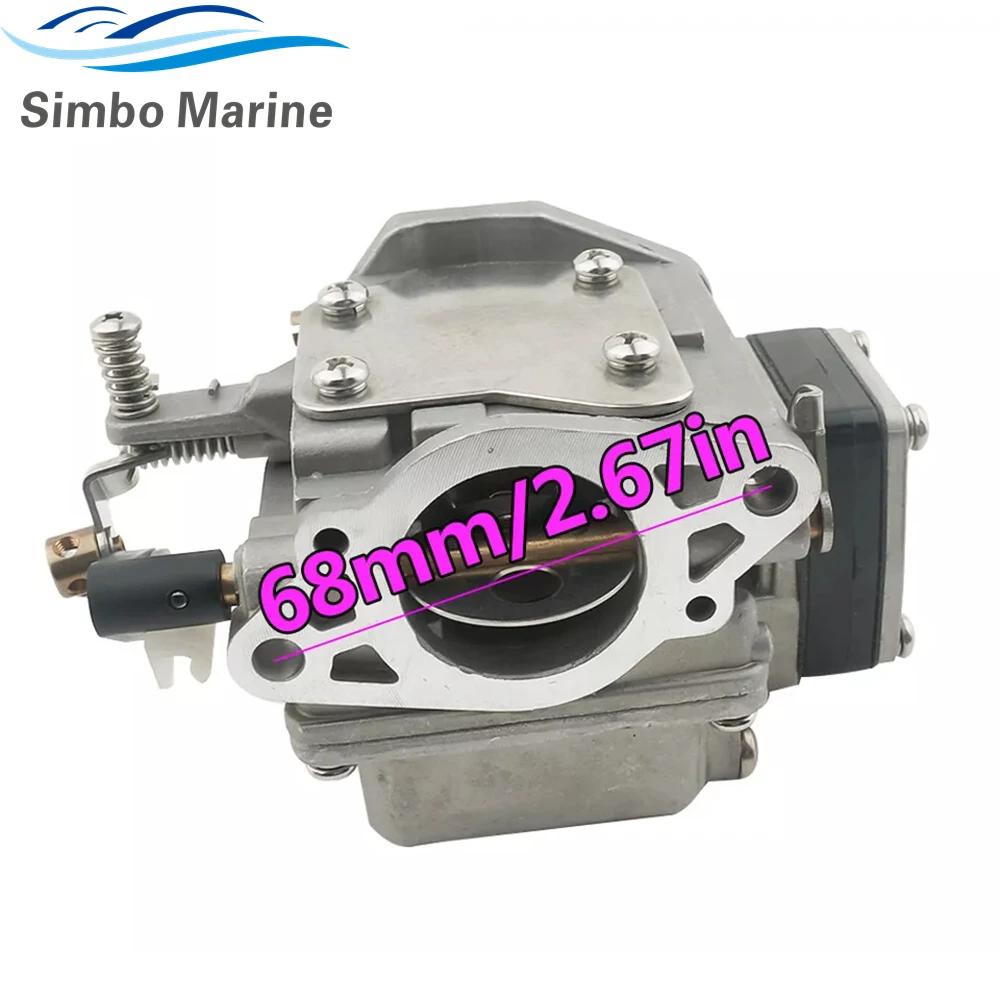 6B4-14301-00 Carburetor For Yamaha 2 Stroke 9.9HP 15HP Outboard Motor