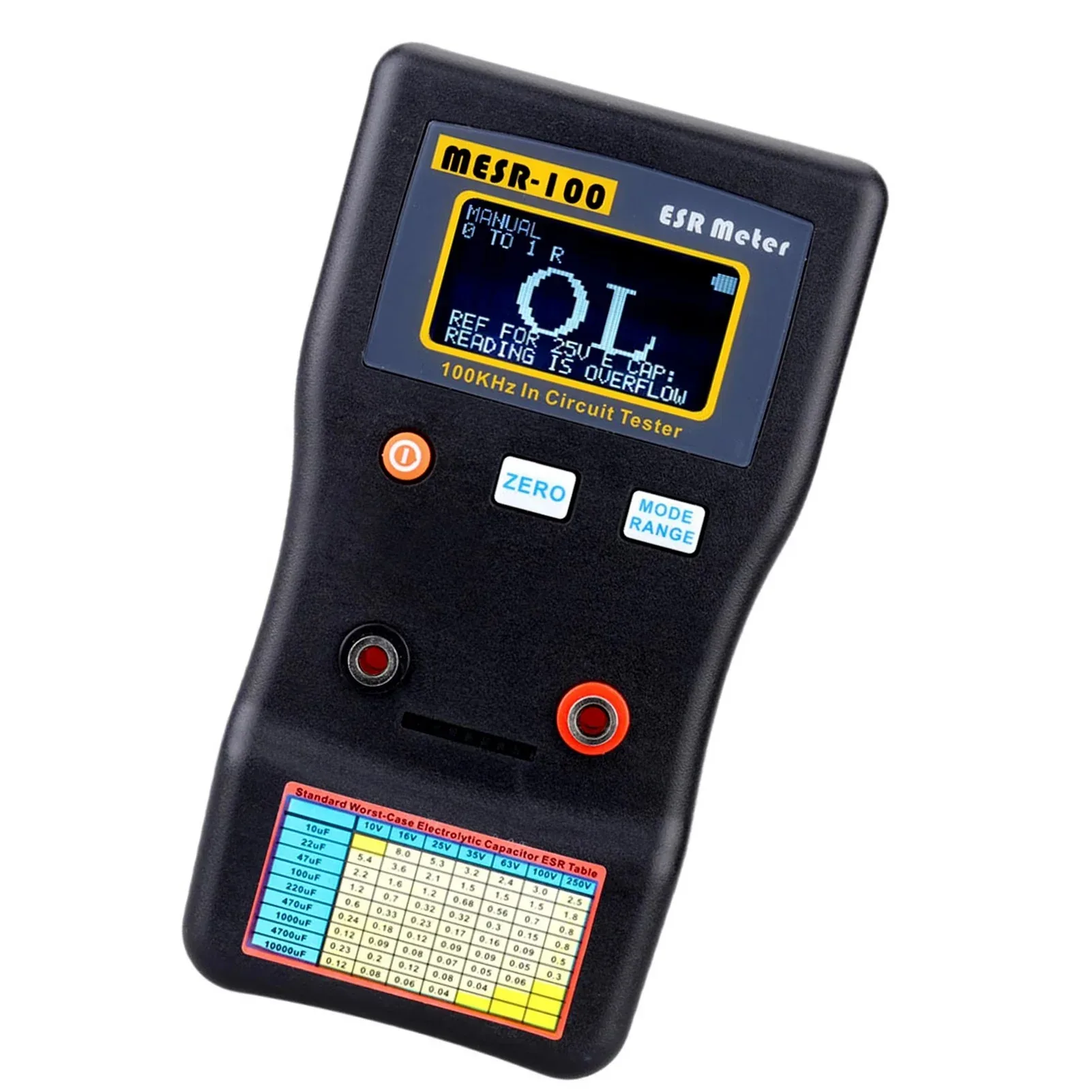 MESR-100 ESR Capacitance Ohm Meter Professional Capacitor Internal Resistance Measuring Capacitance Circuit Tester